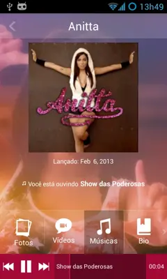 Anitta android App screenshot 4